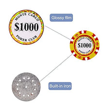 Load image into Gallery viewer, Clay Poker Chips 14 Gram Monte Carlo-Pack of 50 Chips ($1 White)
