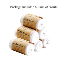 Load image into Gallery viewer, Men&amp;Women No Show Low Cut Socks Cotton No See invisible Non-Slide White Socks 6 Pack
