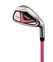 Load image into Gallery viewer, Distinctive Girls Right Handed Pink Junior Golf Club Set for Age 9 to 12 (Height 4'4" to 5') Set Includes: Driver (15"), Hybrid Wood (22, 2 Irons, Putter, Bonus Stand Bag &amp; 2 Headcovers
