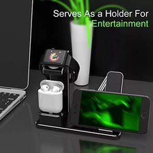 Load image into Gallery viewer, Wireless Charger iPhone 11, Airpods Charger Dock, 3 in 1 Phone Aluminum Alloy Charging Stand Compatible Apple Watch/iPhone X/8 Plus/8/7 Plus
