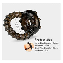 Load image into Gallery viewer, SOCOAT Black Men's Silicone Resistance Exercise Ring DH1

