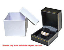 Load image into Gallery viewer, 0.05ctw Solitaire Princess Cut Amethyst Tungsten Ring - 6MM Polished Finish Pipe Cut Tungsten Carbide Wedding Band - February Birthstone Ring - s10.5
