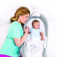 Load image into Gallery viewer, Baby Delight Snuggle Nest Afterglow Infant Sleeper/Baby Bed | Misty Dandelions Catcher Fabric Pattern | Portable Bassinet with Nightlight | Waterproof Foam Mattress with Sheet
