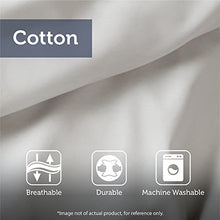 Load image into Gallery viewer, True North by Sleep Philosophy 3M Scotchgard 300TC Quilted Down Comforter 100% Cotton Sateen Cover Downproof, Feather Blend Duvet Insert Modern Luxe All Season Bed Set, King, White Maxi Warm
