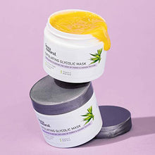 Load image into Gallery viewer, Exfoliating Glycolic Face Mask &amp; Scrub - Acne &amp; Blackhead Treatment for Brightening and Exfoliation with Turmeric &amp; Vitamin C - Natural AHA Enzyme Exfoliant for Scars &amp; Glowing Skin
