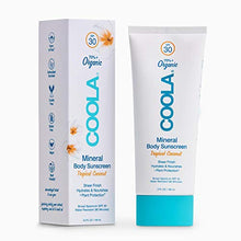 Load image into Gallery viewer, COOLA Organic Mineral Body Sunscreen, Broad Spectrum SPF 30, Reef-Safe, Tropical Coconut, 5 Fl Oz
