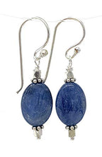 Load image into Gallery viewer, Kyanite Earrings with Sterling Silver, 1.5 inch
