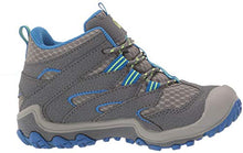 Load image into Gallery viewer, Merrell Chameleon 7 Mid Lace up Waterproof Hiking Boot, Grey/Blue, 10.5 US Unisex Little Kid
