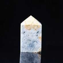 Load image into Gallery viewer, FENRIZ Natural Raw Blue Celestite Specimen Irregular Blue Celestite Crystal Cluter Point Crystal Cluster Geode Gemstone for Home Decoration, Collection, Gift,300g Home Goods (Size : 300g)
