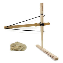 Load image into Gallery viewer, PSKOOK Bow Drill Kit Fire Starter Primitive Wood Survival Practice Friction Fire Tool Scout Outdoor Activity Kits for Teaching Outward Bound Training (Generation 1)
