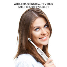 Load image into Gallery viewer, Sonic Electric Toothbrush with 2 Brush Heads, Rechargeable Waterproof Toothbrushes for Adults and Kids, 5 Modes with 2 Mins Smart Timer, One Time Charge 30 Days Use, 31,000 VPM, Dentists Recommend
