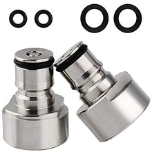 Load image into Gallery viewer, FERRODAY Ball Lock Keg Coupler Adapter Commercial Keg to Ball Lock Keg Quick Disconnect Conversion Kit Fits to A D S G Type Keg Coupler FPT 5/8 Thread Stainless Steel Gas &amp; Liquid Post for Homebew
