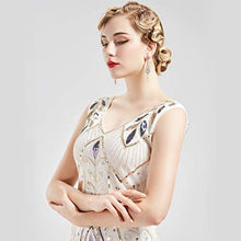 Load image into Gallery viewer, BABEYOND 1920s Vintage Wedding Pearl Dangle Drop Earrings Art Deco Gatsby Earrings (Style 5-Silver)
