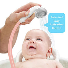 Load image into Gallery viewer, Yookidoo Baby Bath Shower Head - Elephant Water Pump and Trunk Spout Rinser - for Newborn Babies in Tub Or Sink (Pink)
