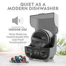 Load image into Gallery viewer, NATIONAL GEOGRAPHIC Professional Rock Tumbling Kit - Patent-Pending Rock Polisher for Kids &amp; Adults, Platinum Series Ultra Quiet, 2lb Barrel, Rocks, Grit, GemFoam Polisher, A Great STEM Science Kit
