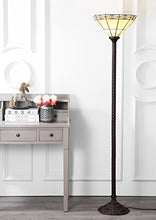 Load image into Gallery viewer, JONATHAN Y JYL8005A Moore Style 68.57" Torchiere LED Floor Lamp, Tiffany, Traditional for Bedroom, Living Room, Bronze
