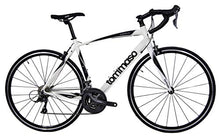 Load image into Gallery viewer, Tommaso Forcella Endurance Aluminum Road Bike, Carbon Fork, Shimano Claris R2000, 24 Speeds, Aero Wheels - Matte White - Small
