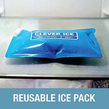 Load image into Gallery viewer, CleverMade Reusable Ice Pack - Long Lasting Cold Freezer Packs for Insulated Coolers &amp; Lunch Bags - Add Water &amp; Freeze - Clever Ice - No Ice Needed - Size Small - Set of 5
