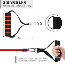 Load image into Gallery viewer, Yunjetech Resistance Bands Set, Rubber Workout Bands with Door Anchor, Handles and Leg Ankle Straps for Exercise, Elastic Resistant Fitness Bands for Working Out for Man and Women
