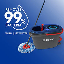 Load image into Gallery viewer, O-Cedar EasyWring RinseClean Microfiber Spin Mop &amp; Bucket Floor Cleaning System, Grey
