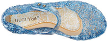 Load image into Gallery viewer, Frozen Inspired Elsa Costumes Flats Shoes, Snow Queen Princess Birthday Sandals for Little Girls, Toddler or Kids US Size 8 Blue
