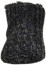 Load image into Gallery viewer, Dearfoams Women's Chenille Bootie Slipper, Black, Medium
