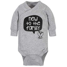 Load image into Gallery viewer, Grow by Gerber Baby Boy's Organic 3-Piece Onesies Bodysuit, Footed Pant, and Cap Set Pants, Grey/Black/White, 6-9 Months
