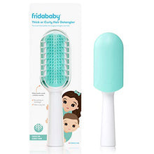 Load image into Gallery viewer, FridaBaby Thick or Curly Hair Detangling Kids Brush by Fridababy, Detangles Knots Without Tears or Breakage, Comb Teeth and Bristle Design
