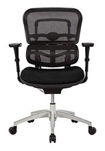 Load image into Gallery viewer, WorkPro 12000 Series Ergonomic Mesh/Fabric Mid-Back Manager's Chair, Black/Chrome
