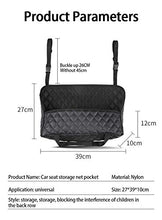 Load image into Gallery viewer, ANLEM Car Purse Holder Durable Leather Seat Back Organizer Car Handbag Holder Between Seat Car Organizer Front Seat Storage Barrier of Backseat Pet Kids Driver Storage Netting Pouch Seat Back Bag
