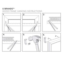 Load image into Gallery viewer, U Brands Cork Bulletin Board, 23 x 17 Inches, Light Birch Wood Frame (265U00-01)
