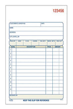 Load image into Gallery viewer, Adams Sales Order Book, 2-Part, Carbonless, White/Canary, 4-3/16 x 7-3/16 inches, 50 Sets per Book, 5 Books, 250 Sets Total (DC4705)
