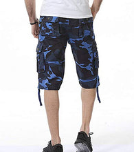 Load image into Gallery viewer, EAEAO Mens Cargo Shorts Relaxed Fit Multi-Pocket Outdoor Cargo Shorts
