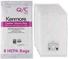Load image into Gallery viewer, Sears Genuine 6-Pack Кеnmоrе Canister Vacuum Bags 53292 Type Q - C HEPA for Canister Vacuums Cleaner
