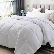Load image into Gallery viewer, Abakan All Season Full Soft Comforter Down Alternative Quilted Hotel Collection Winter Warm Fluffy-Light white-82x86 Inches
