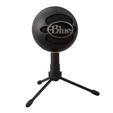Load image into Gallery viewer, Blue Snowball iCE Plug 'n Play USB Microphone for Recording, Streaming, Podcasting, Gaming on PC and Mac, with Cardioid Condenser Capsule, Adjustable Desktop Stand and USB cable - Black
