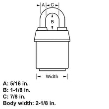 Load image into Gallery viewer, Master Lock 911DPF Heavy Duty Outdoor Padlock with Key, 1 Pack
