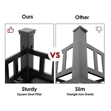 Load image into Gallery viewer, HEMBOR 32'' Outdoor Fire Pit Table, Multi-Purpose Square Fireplace, Backyard Patio Garden Outside Wood Burning Heater, BBQ, Ice Pit, with BBQ Frames&amp;Waterproof Cover, Suitable for Party, Picnic, Camp
