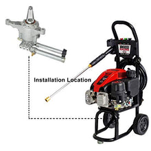 Load image into Gallery viewer, AgiiMan High Pressure Washer Pump Head - Replacement Water Gasoline Pump, 2800 Psi Troy Bilt SRMW22G26-EZ Oil Pump Accssories Fits KARCHER Craftsman, Front Facing Inlet Outlet
