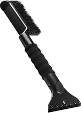Load image into Gallery viewer, OxGord 2-in-1 Ice Scraper &amp; Snow Brush - No Scratch w/Soft Bristle Best for Frost Remover &amp; Broom Removal Tool - Auto Windshield Window Cleaning Kit - Heavy Duty Winter Car Accessories w/Grip Handle
