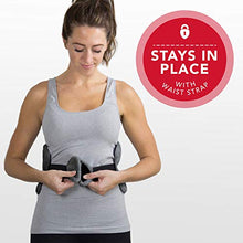 Load image into Gallery viewer, Sunbeam Heating Pad Back Wrap with Adjustable Strap | Contoured for Back Pain Relief | 4 Heat Settings with 2 Hour Auto Off | 23 x 15 Inch, Slate Grey
