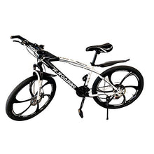 Load image into Gallery viewer, R.ROARING Mountain Bike 21 Speed Double Disc Brake 26-inch Wheels 6 Spoke Bicycle for Adult or Teens, Black White

