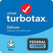 Load image into Gallery viewer, TurboTax Deluxe 2021 Tax Software, Federal and State Tax Return with Federal E-file [Amazon Exclusive] [MAC Download]
