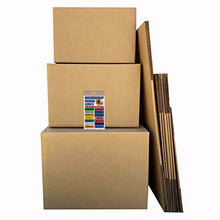 Load image into Gallery viewer, uBoxes Moving Box Combo Pack - 4 Smalls, 6 Mediums, &amp; Moving Labels
