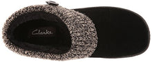 Load image into Gallery viewer, Clarks Women's Knit Scuff Slipper, Black, 11 M US
