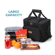 Load image into Gallery viewer, Lifewit Large Lunch Bag 24-Can (15L) Insulated Lunch Box Soft Cooler Cooling Tote for Adult Men Women, Black

