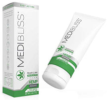 Load image into Gallery viewer, MediBliss Hemp Pain Relief Cream - Fast Acting &amp; Long Lasting - Relieves Muscle, Joints, Arthritis, Neck, Knee and Back Pain &amp; Inflammation - 2000mg Hemp Oil with Arnica, MSM, Aloe, Lavender Oil, 2 oz

