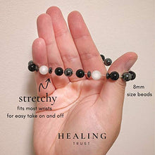 Load image into Gallery viewer, HEALING TRUST Feng Shui Black Obsidian Wealth Bracelet with White Jade Hematite Crystals and Healing Stones. EMF Protection bracelet, 100% Massive Wealth and Abundance Money Attraction, Negative Energy Protection, Healing Crystals, Earthing, Strength and
