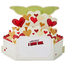 Load image into Gallery viewer, Hallmark Paper Wonder Star Wars Baby Yoda Pop Up Valentines Day Card, Love Card, Anniversary Card (Reaching Out)
