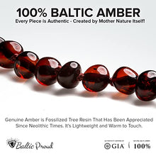 Load image into Gallery viewer, Baltic Amber Necklace And Bracelet Gift Set (Unisex Cherry) - Certified Premium Quality Raw Baltic Amber
